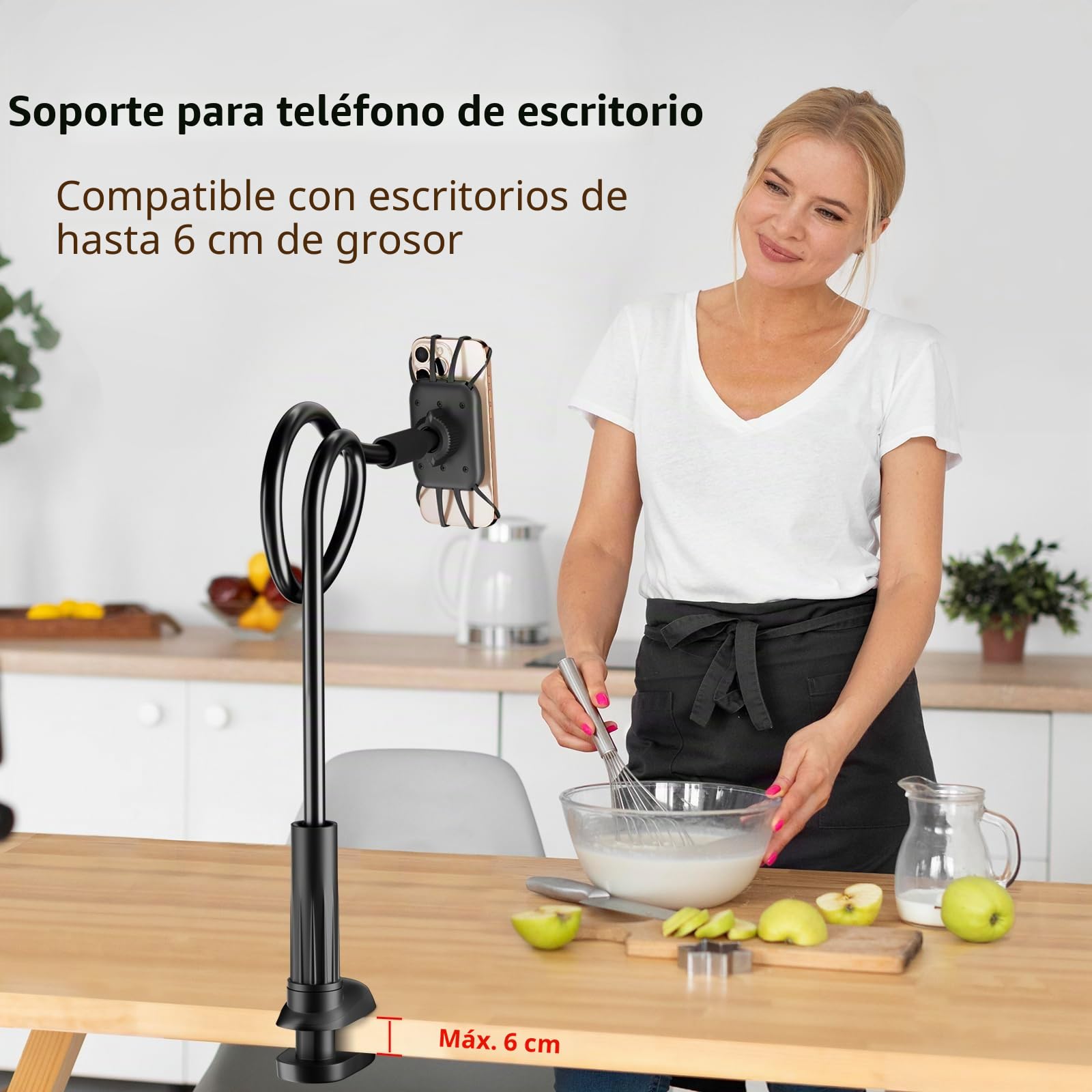 Arctiiro Soporte para cama Kindle para leer en la cama, soporte para teléfono para cama Kindle Paperwhite - Soporte para teléfono de cama, soporte de clip para auriculares de escritorio para tabletas