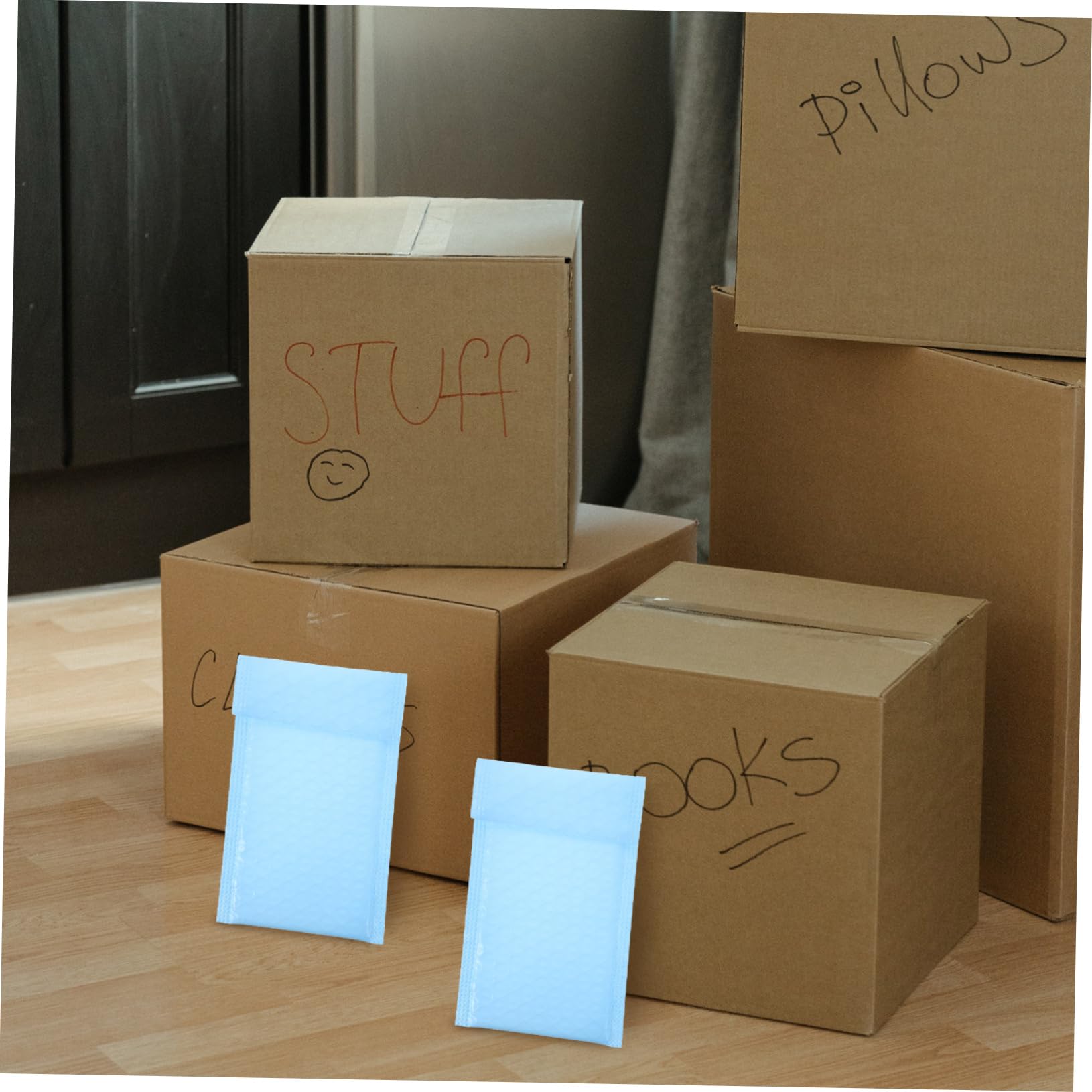 STOBOK 100pezzi Sacchetti Per Spedizione Multiuso Pe Buste Autoadesive Per Abbigliamento e Regali Design Resistente e Sicuro Facili Da Sigillare e Trasportare Latte