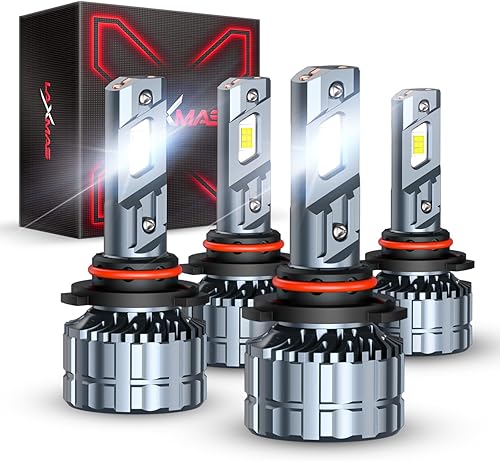 Laxmas LM4 2026 Super Brightness 9005/HB3 9006/HB4 Fog Bulbs Combo, 9005 9006 Bu