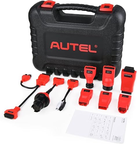 Miniatura 5 de Autel MaxiSys MSOBD2KIT Kit de adaptador no OBDII, 9 conectores de diagnóstico OBD con funda de transporte moldeada por soplado resistente,