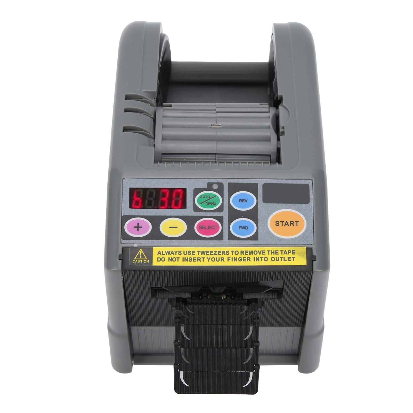 Dispensador de Cinta Eléctrica Máquina de Corte de Adhesivo de Doble Cara Mesa Ajustable Manual/automática JXD-60 Negro 5~999 Mm para Película Protectora Adhesivo de Doble Cara (Enchufe UE 220V CA)