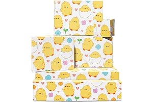 Farm Animal Wrapping Paper with Cute Chicks