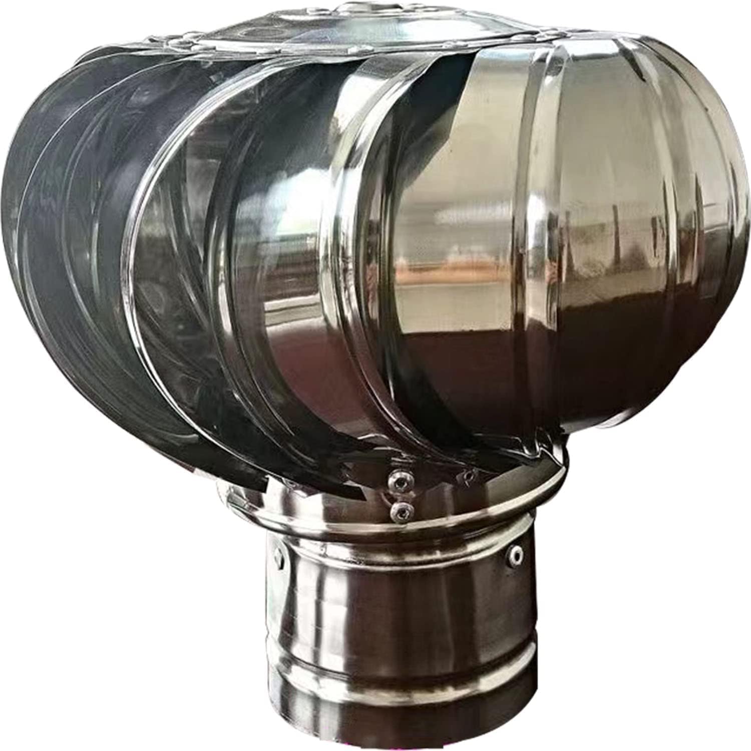 Ventilateur de toit rotatif à haute sensibilité éolienne pour conduit 100 mm