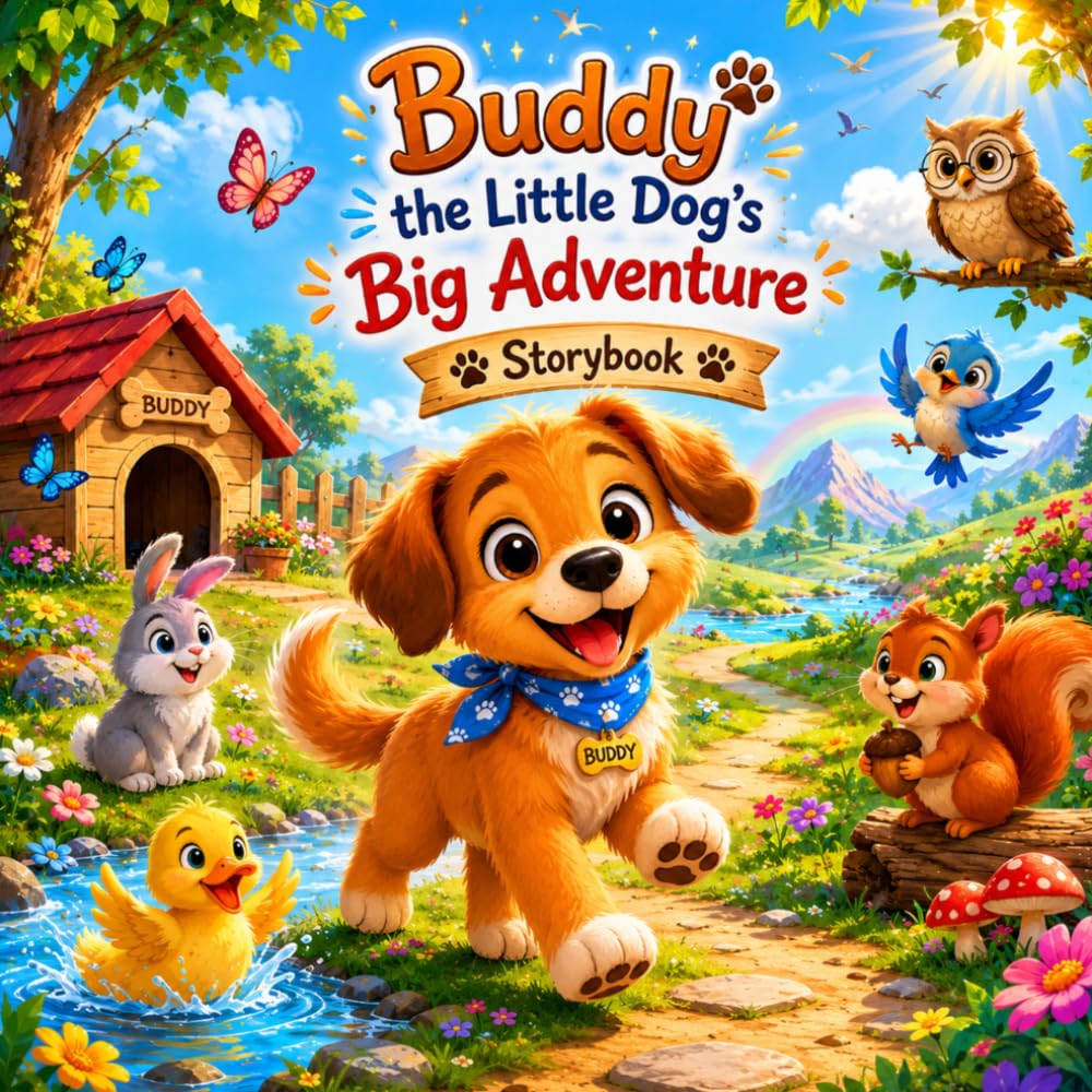 Buddy the Little Dog's Big Adventure: Cute Storybook