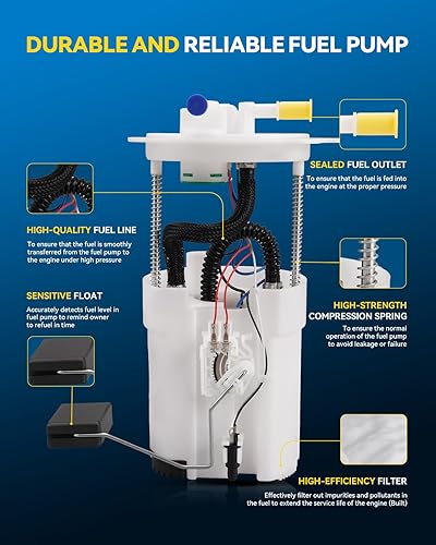 Miniatura 210 de PHILTOP FG0931 Conjunto de bomba de combustible eléctrica compatible con Sequoia 4.6L 2008-2019, Tundra 4.6L 2007-2021, reemplaza SP9010M, E8869M