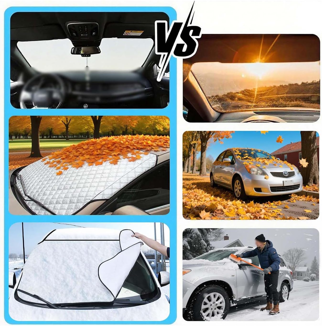 Car Windscreen Cover Winter for CR-V 1995-2026 Front Windshield Ice Snow Protection Shield Against Ice Frost and Sun All Year Round