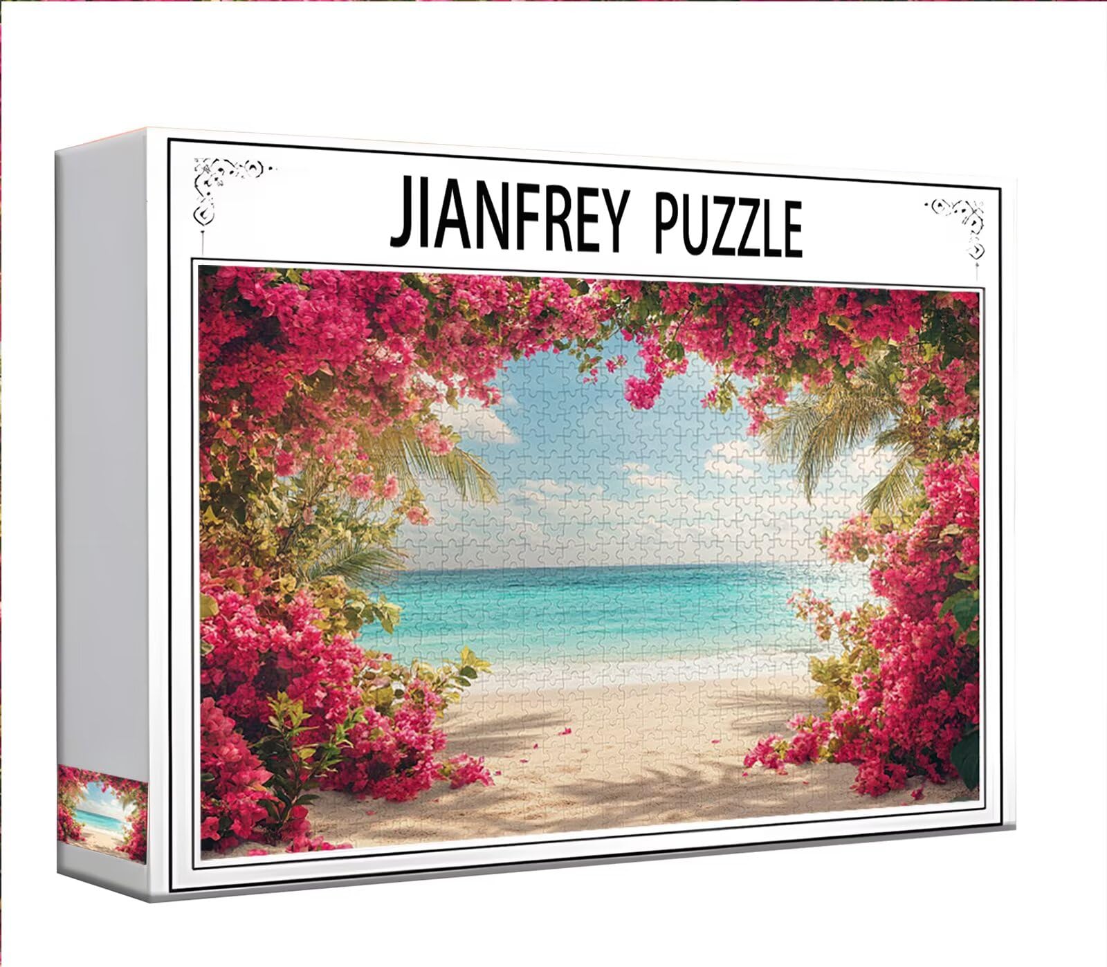 Puzzle 4000 Piezas Adultos Puzzle Playa Flor Rompecabezas Adultos XXL 140 x 87cm, Impossible Rompecabezas, Madera Jigsaw Arte Juego Educa Familiar Aliviar El Estrés, Regalos para Hombres y Mujeres K51