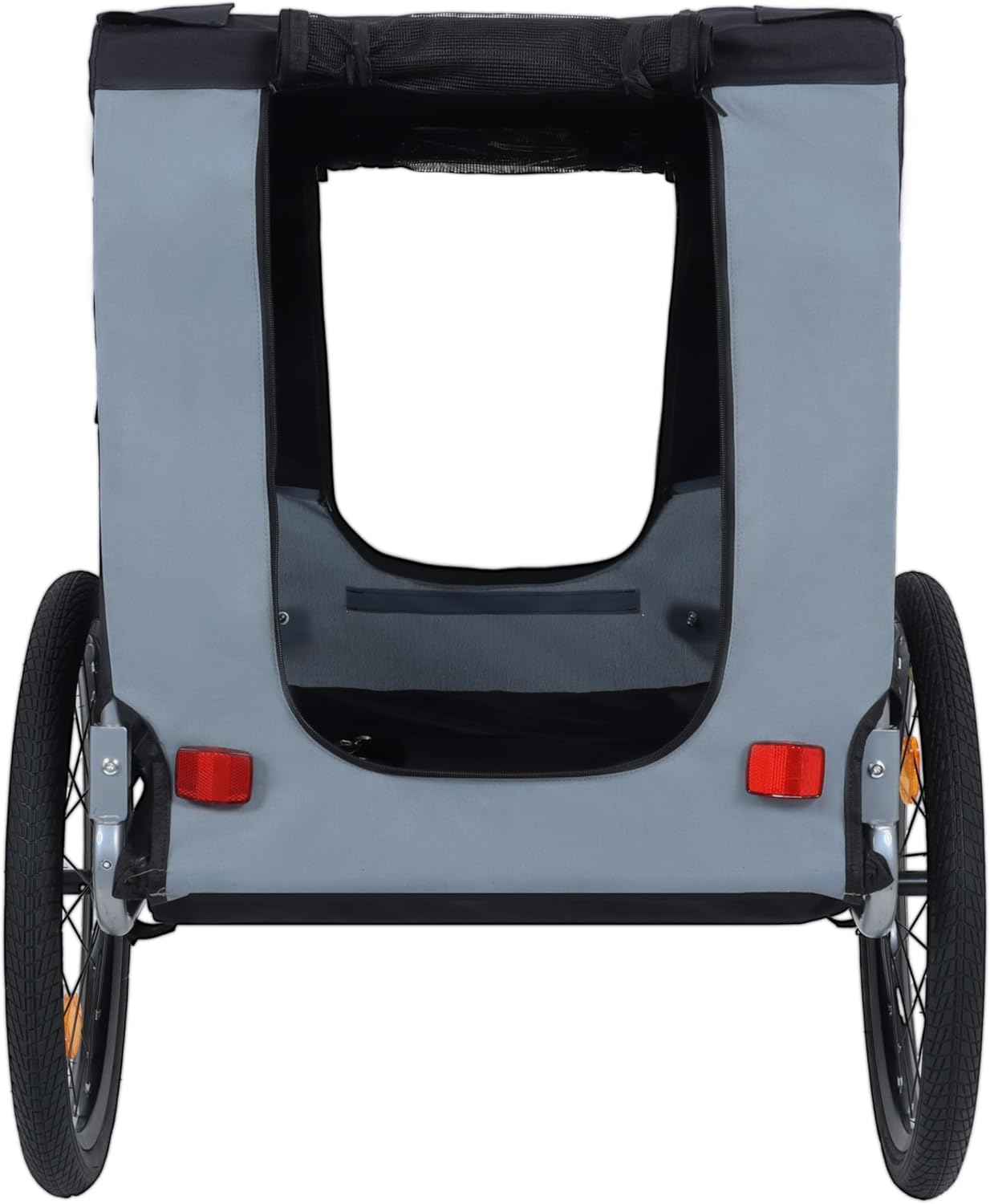Folding Bike Trailer for Dogs & Pets,120LB Capacity All-Terrain Pet Carrier with Durable Steel Frame, Heavy-Duty for Cycling, Jogging, Camping, Hiking & Outdoor Adventures