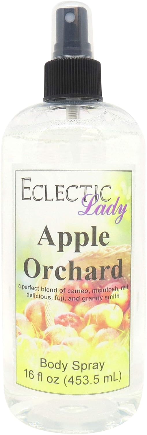 Eclectic Lady Apple Orchard Body Spray, 16 ounces, Body Mist for Women with Clean, Light & Gentle Fragrance, Cologne with Soft, Subtle Aroma For Daily Use