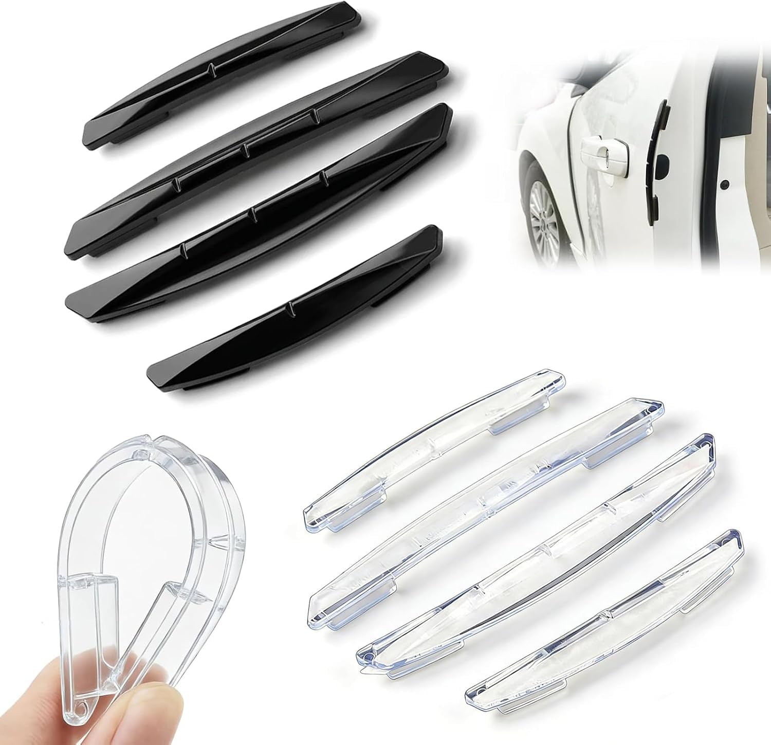 VAPORVERSE 8 PCS Car Door Edge Protector for Mazda 2 Hybrid Hatchback (2022+), Car Door Edge Guard Protector Strips, Door Protector Edge Guard Scartch Protection