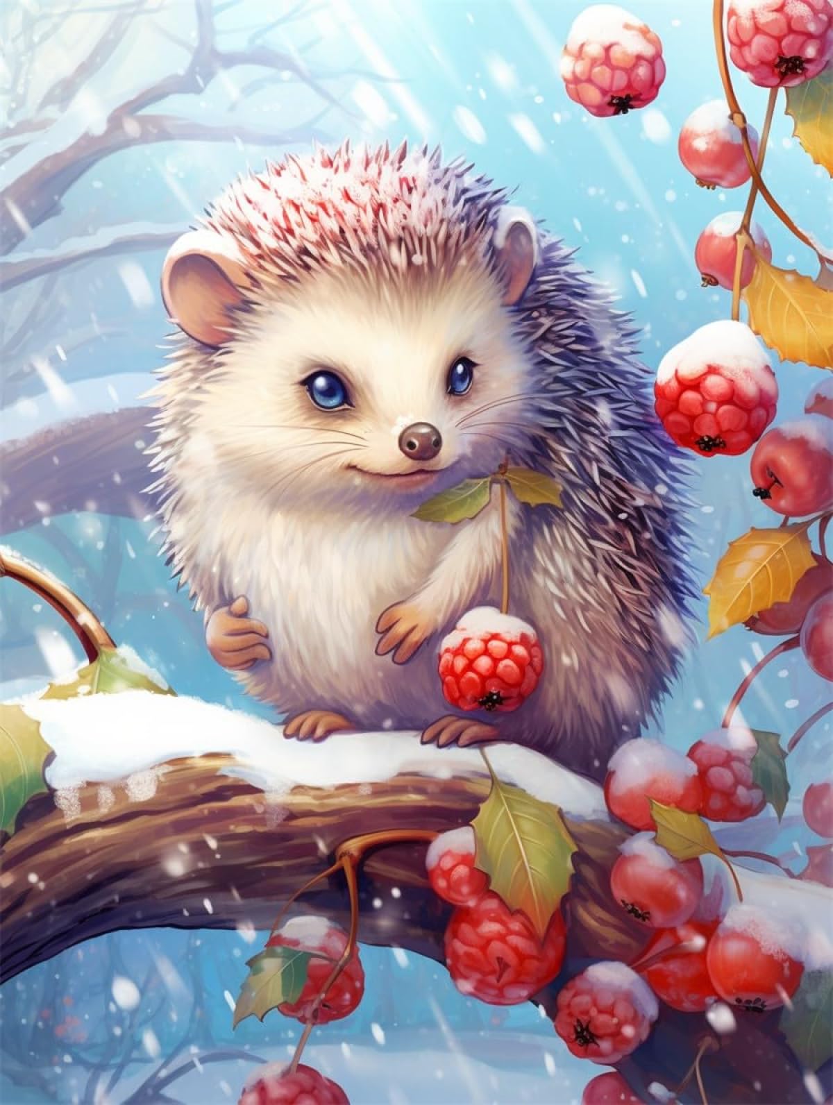 N.lanshan D Axiangzik Iy Latch Hook Cushion Kits Cartoon Hedgehog Animal Iy Latch Hook Rug Making Kits For Beginners Unfinishe Crocheting Tapestry Embroidery Carpet 80X115cm