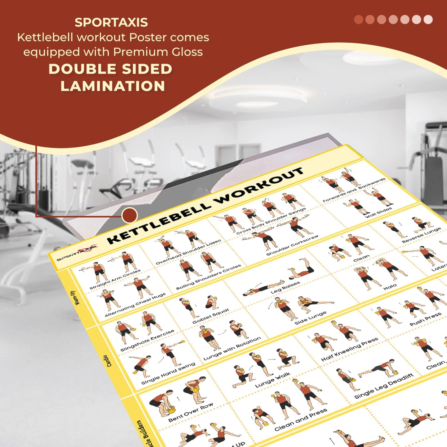 Affiche d'Entrainement SPORTAXIS Kettlebell 40 Maroc Ubuy