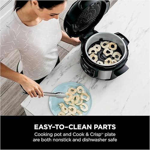Miniatura 5 de Ninja - Cocina compacta de lujo 10 en 1, olla a presión de 5 cuartos de galón y freidora de aire en acero inoxidable, diseño elegante que ahorra