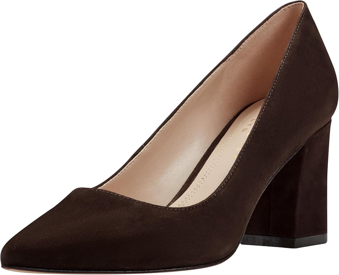 Amazon.com | Marc Fisher LTD Womens Zala Dark Brown Suede 5 Medium