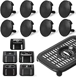 Air Pièces de rechange pour Ninja Foodi Airy Fryer, 8 PCS Classe alimentaire Air Fryer caoutchouc pare-chocs Tables de pieds Conseils Accessoires pour Ninja Foodi DZ201 DZ071 DZ090 DZ100 DZ401 DZ550 DualZone Air Apéritif