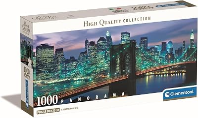 Clementoni - 1000p Panorama New York - 98 x 33 cm - Avec poster