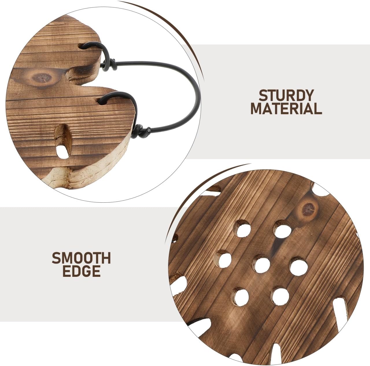 TOYANDONA Staghorn Fern Mounting Board Unique Hexagonal Wood Panel for Monstera Wall Art Reusable Plant Board for Indoor Vertical Garden Decor for Home Office Planting