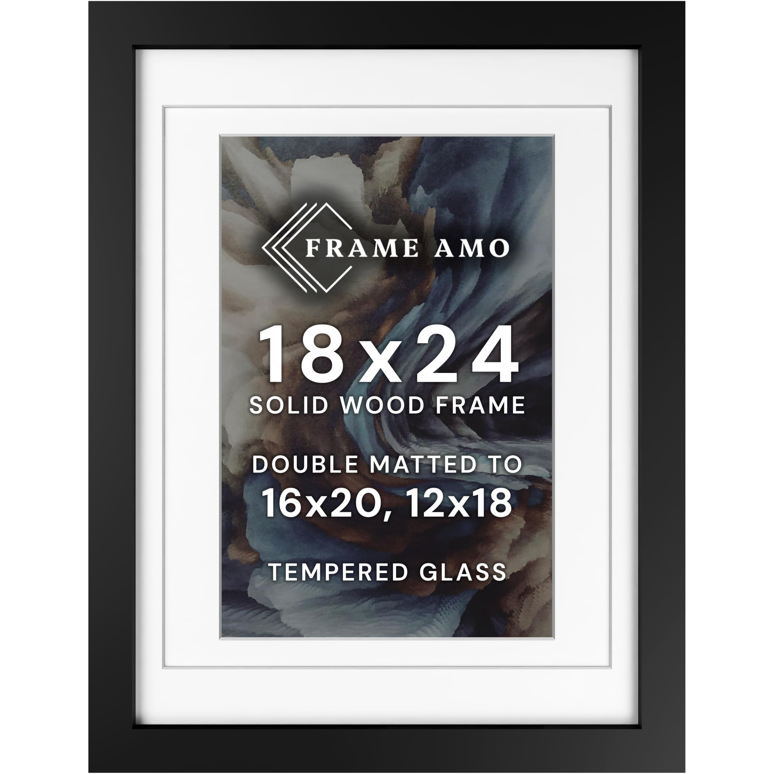Frame Amo 18x24 Black Poster Frame