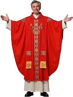 Church Catholic Priest Chasubles Vestments for Church Mass Vestments Robe with Stole
