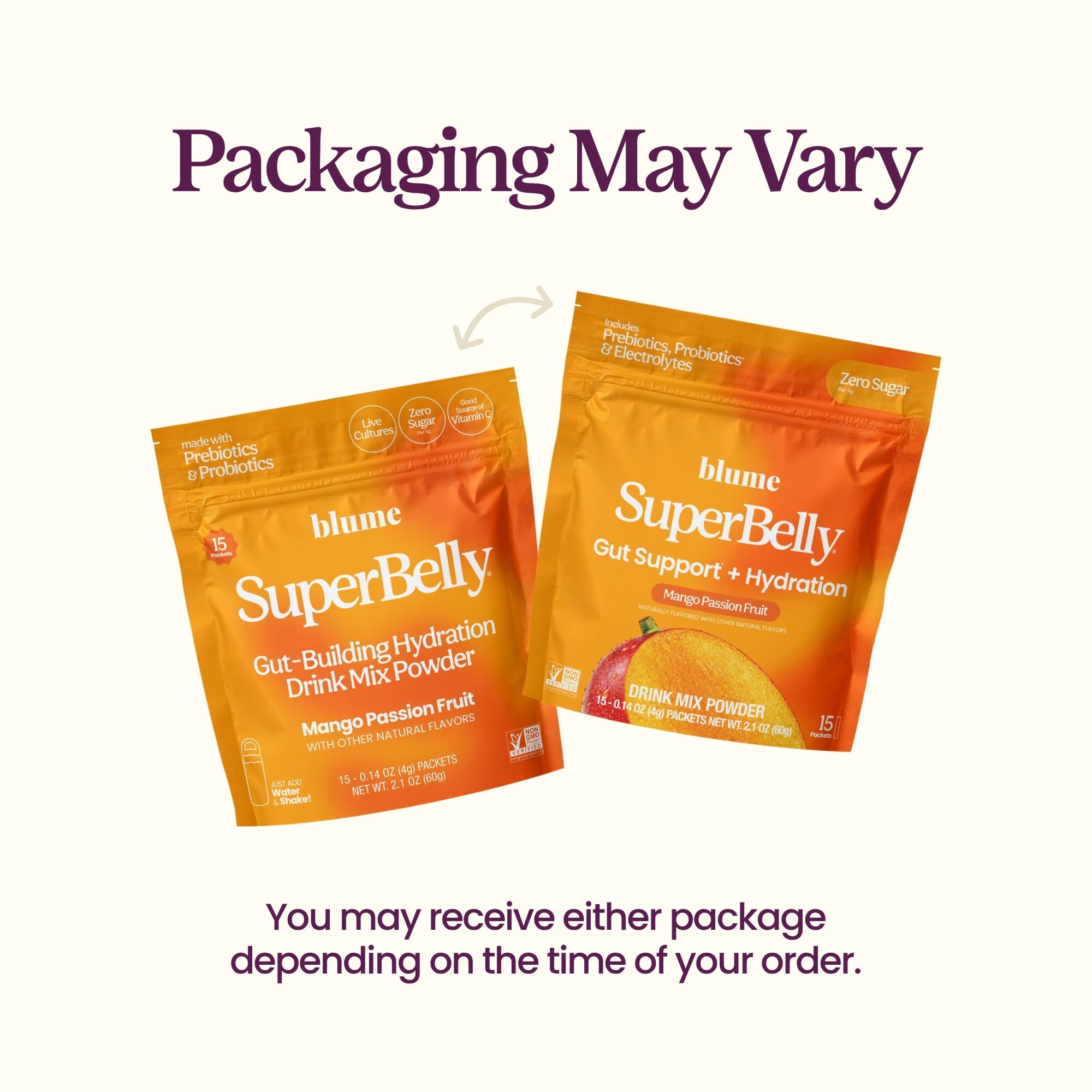 Blume SuperBelly Mango Passion Fruit, Gut Health + Hydration, 15 Sticks — Amazon image 5