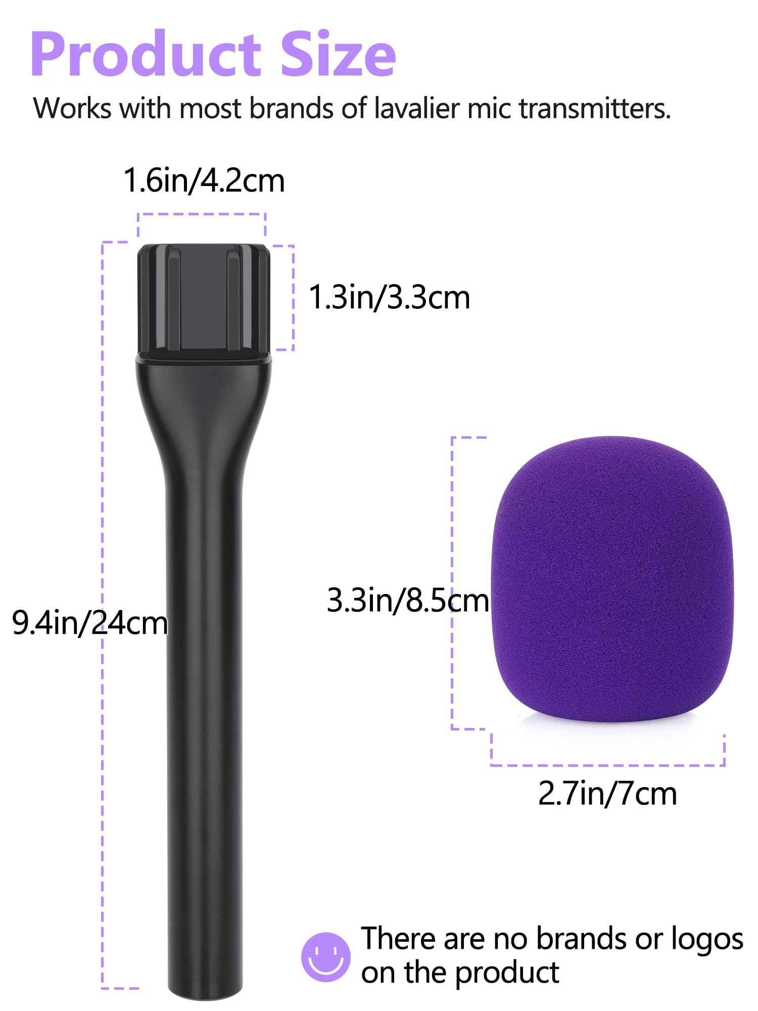 YOUSHARES Interview GO Handheld Adapter, Microphone Handle for Rode Wireless GO II Mic Wireless GO/Me/Pro, DJI Mic, DJI Mic 2 - Image 4