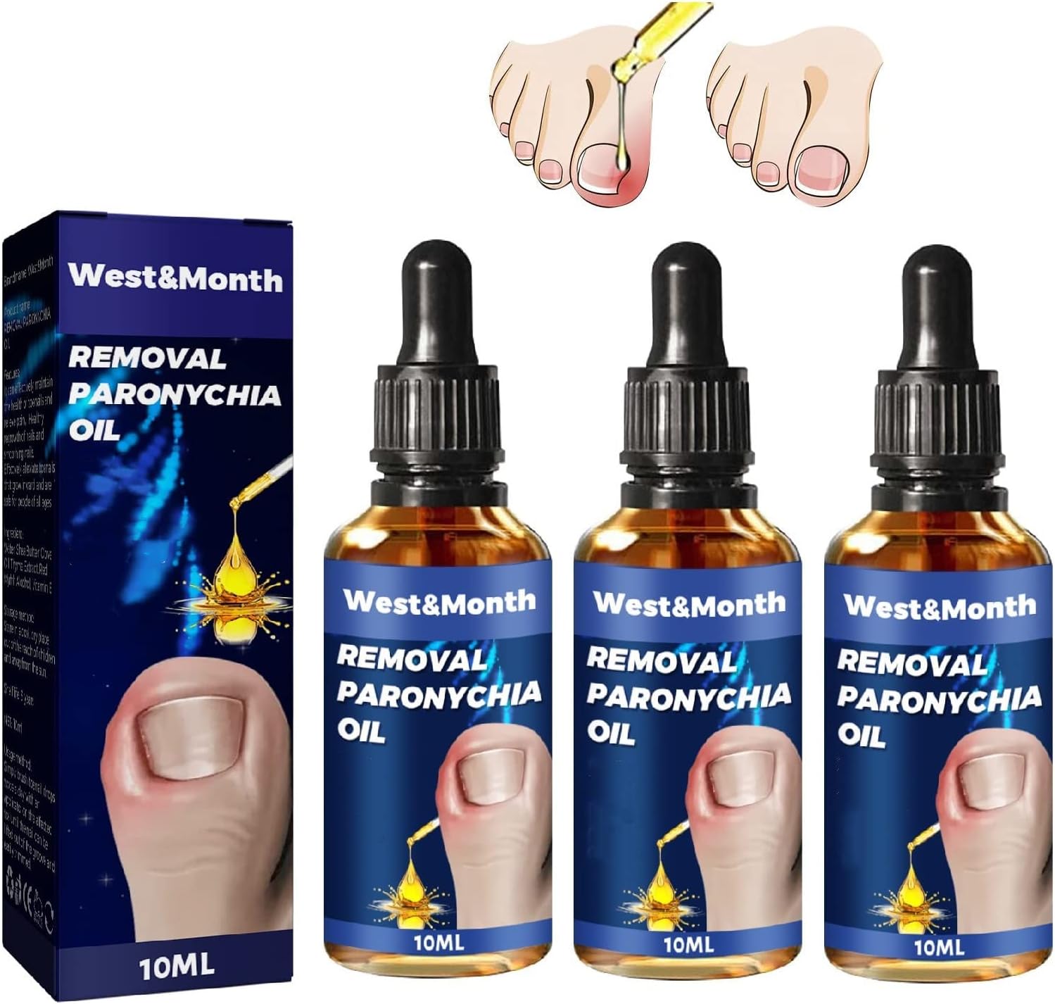3Pcs German Toenailcare Removal Paronychia Oil,Toenail Treatment Best