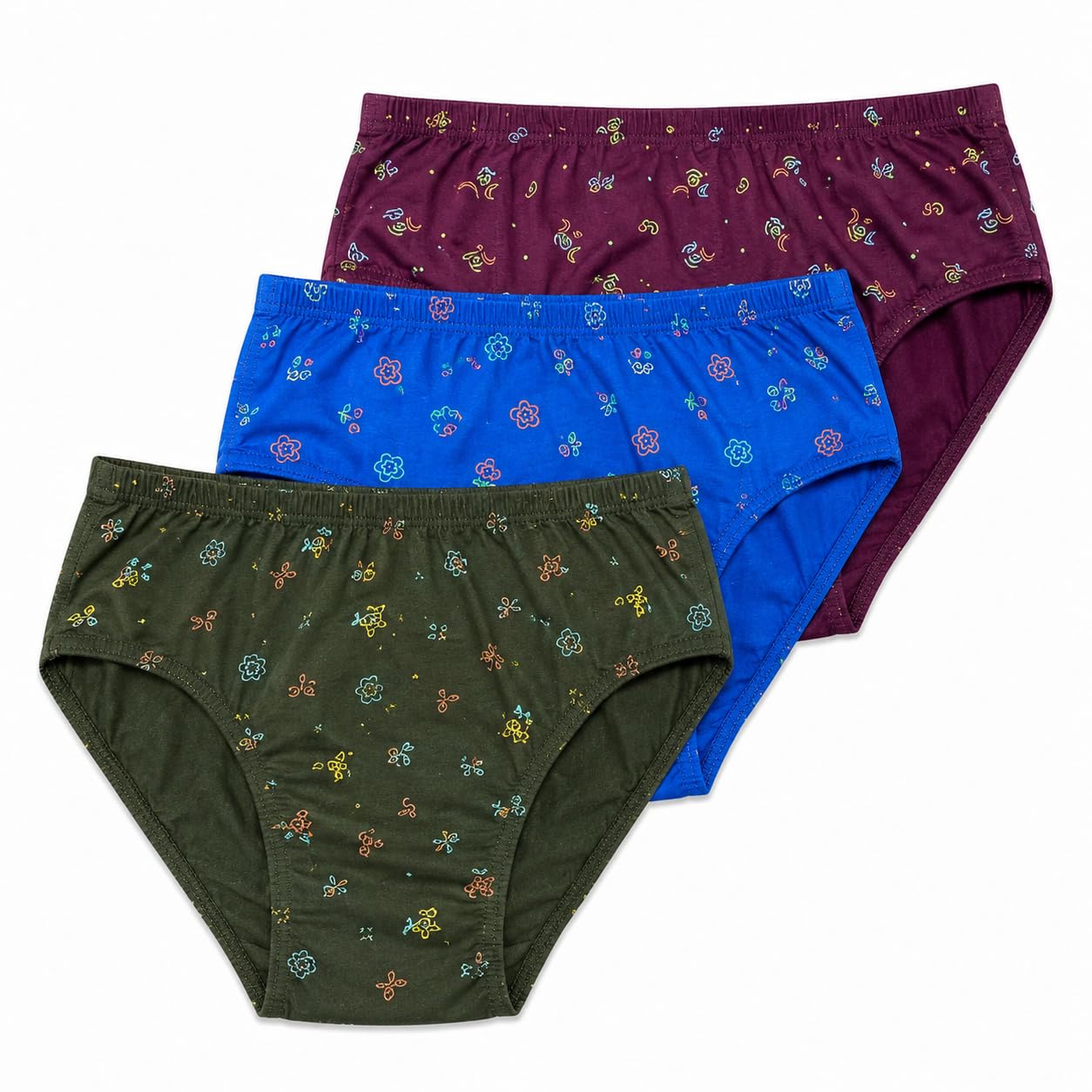 alfa, Cotton Printed Panties/Brief for Womens | 100% Cotton Material | Pack of 3, Multicolor1-picture-41