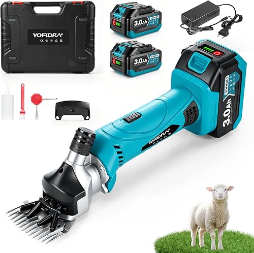 Yofidra Tondeuse a Mouton 550 W - Sans fil - 6 vitesses -…