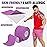 5 Rolls Kinesiology Tape, 2 inch x 16.4 Feet Waterproof Athletic Tape, Uncut Kinetic Tape, Muscle Tape, Sports Tape, Knee Tape for Exercise and Daily Use - Purple
