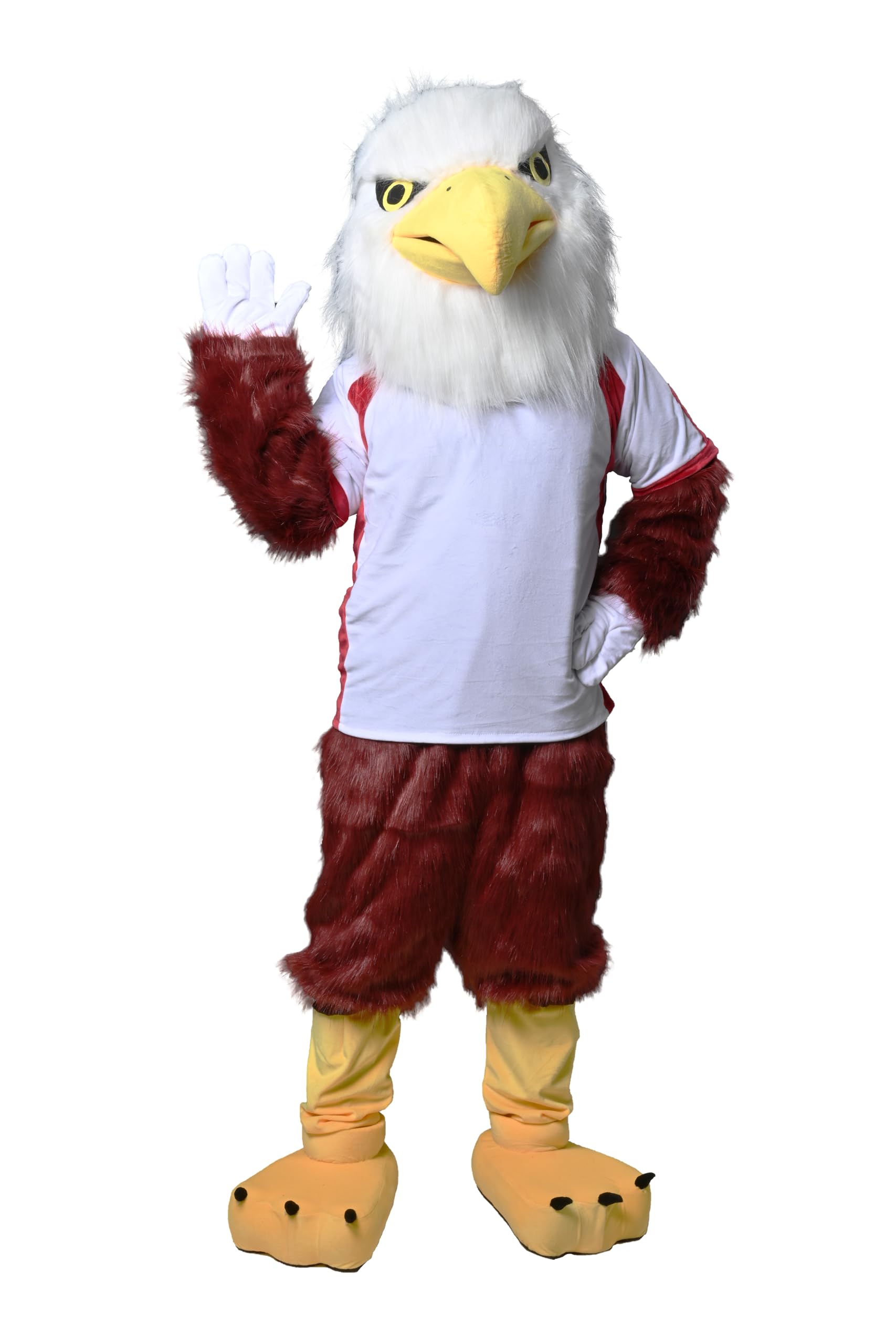White-headed Brown Eagle Mascot Costume Cartoon Marketing Planning Adult