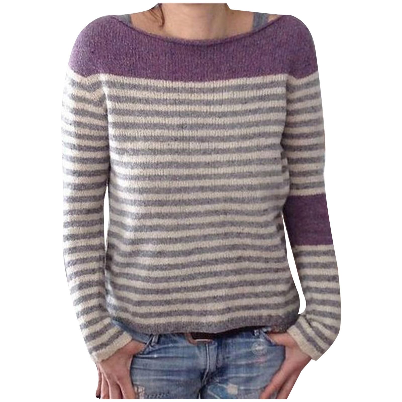 Maglioni da donna Fair Isle per autunno e inverno a maniche lunghe lavorati a maglia maglioni eleganti a tunica fantasia vacanza sci brutto grosso caldo tunica maglioni pullover donna western carino