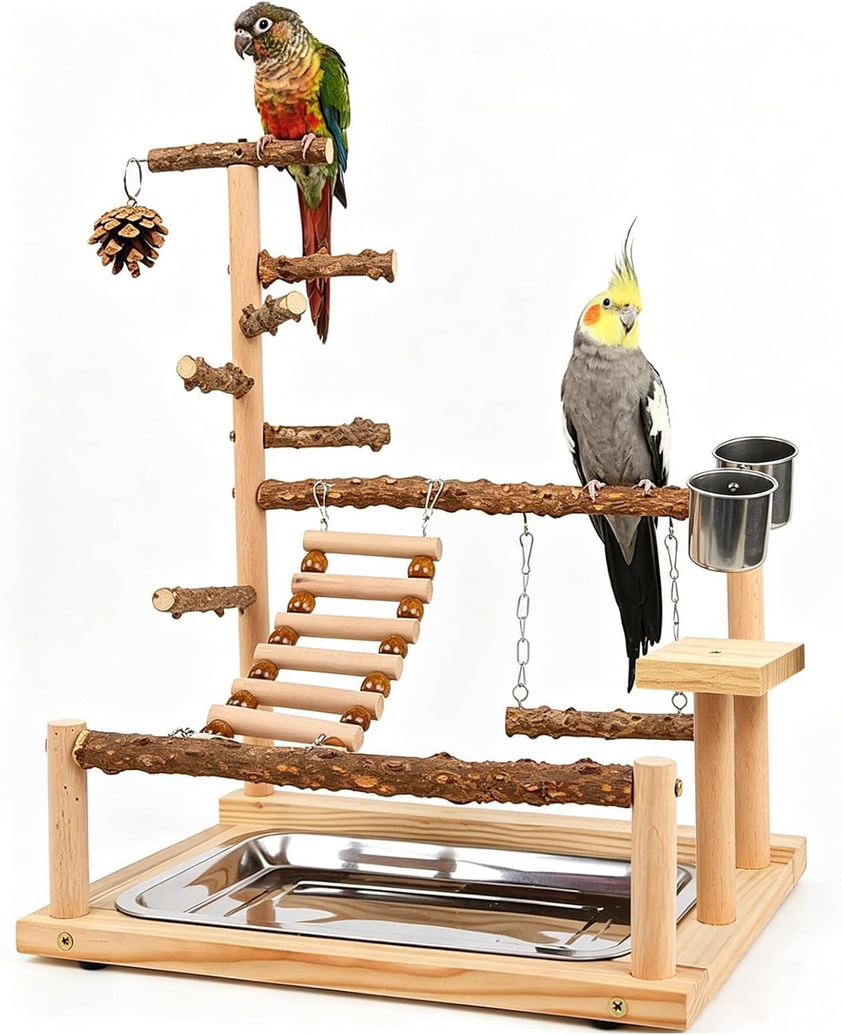 Supporto per uccelli resistente, robusto parco giochi per uccelli