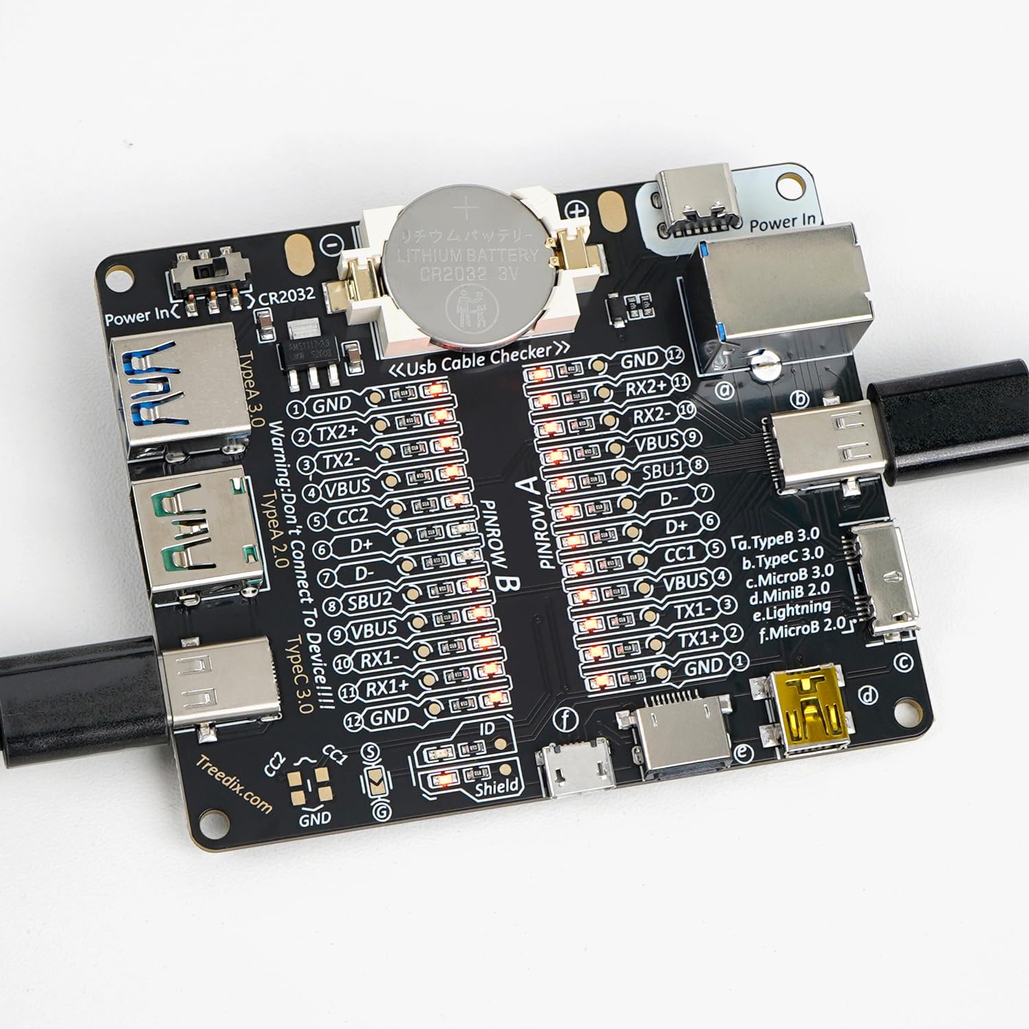 Amazon.co.jp: Treedix USBコネクタケーブルチェッカー テストボード