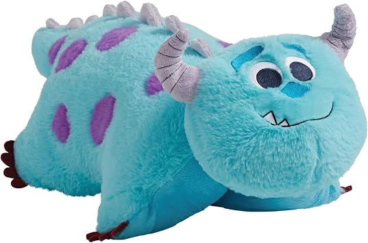 Pillow Pets Disney Monsters Inc Sulley, 16" Stuffed Animal Plush Toy