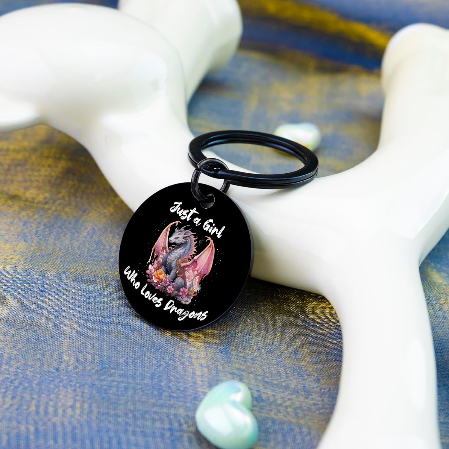 Dragon Keychain for Teen Girls Dragon Gifts for Dragon Lovers Dragon Gifts for Daughters Sisters Besties Friends Christmas Birthday Gifts for women Dragon Party Favors - Image 3