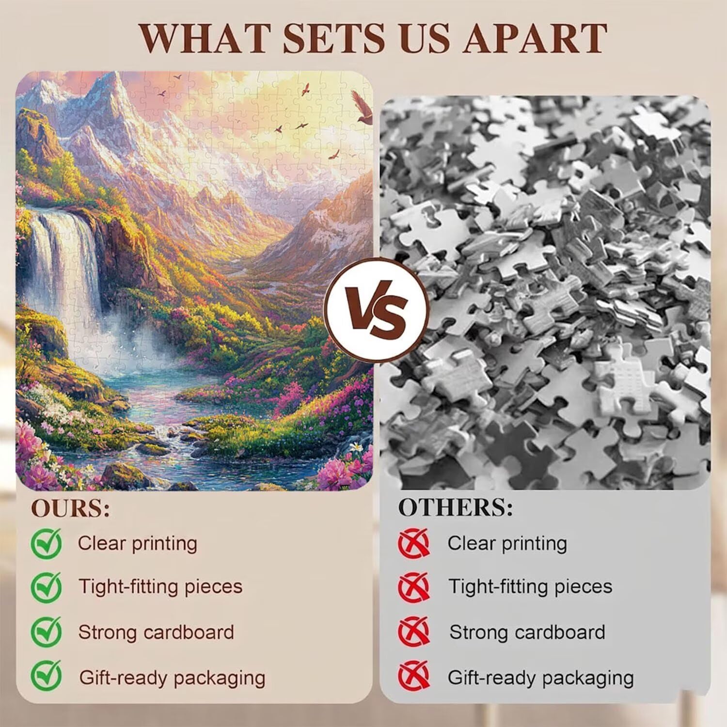paesaggio uccello Puzzle 2000 Pezzi per Adulti, Puzzle in Legno - Collezione Classica con Poster Incluso - Sfida di Concentrazione e Passatempo Antistress, Gioco per Famiglia, 99 x 70 cm f0-527