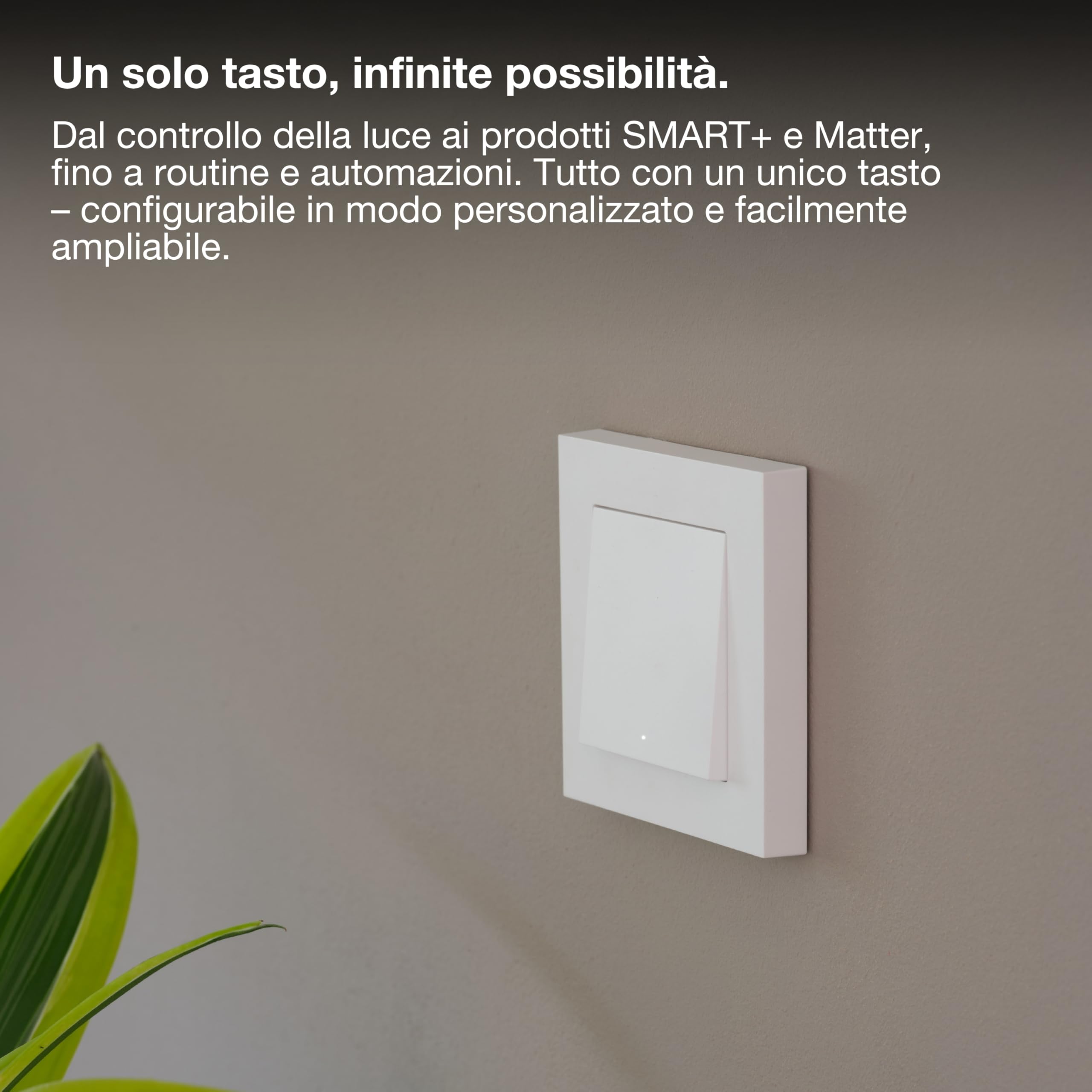 OSRAM Interruttore da parete SMART+ WiFi Matter 1CH 10AX IP20