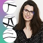 Lunettes de lecture pour femmes, dames Lecteurs d'ordinateur Bleu lumière Blocking Eyewear avec charnières de printemps