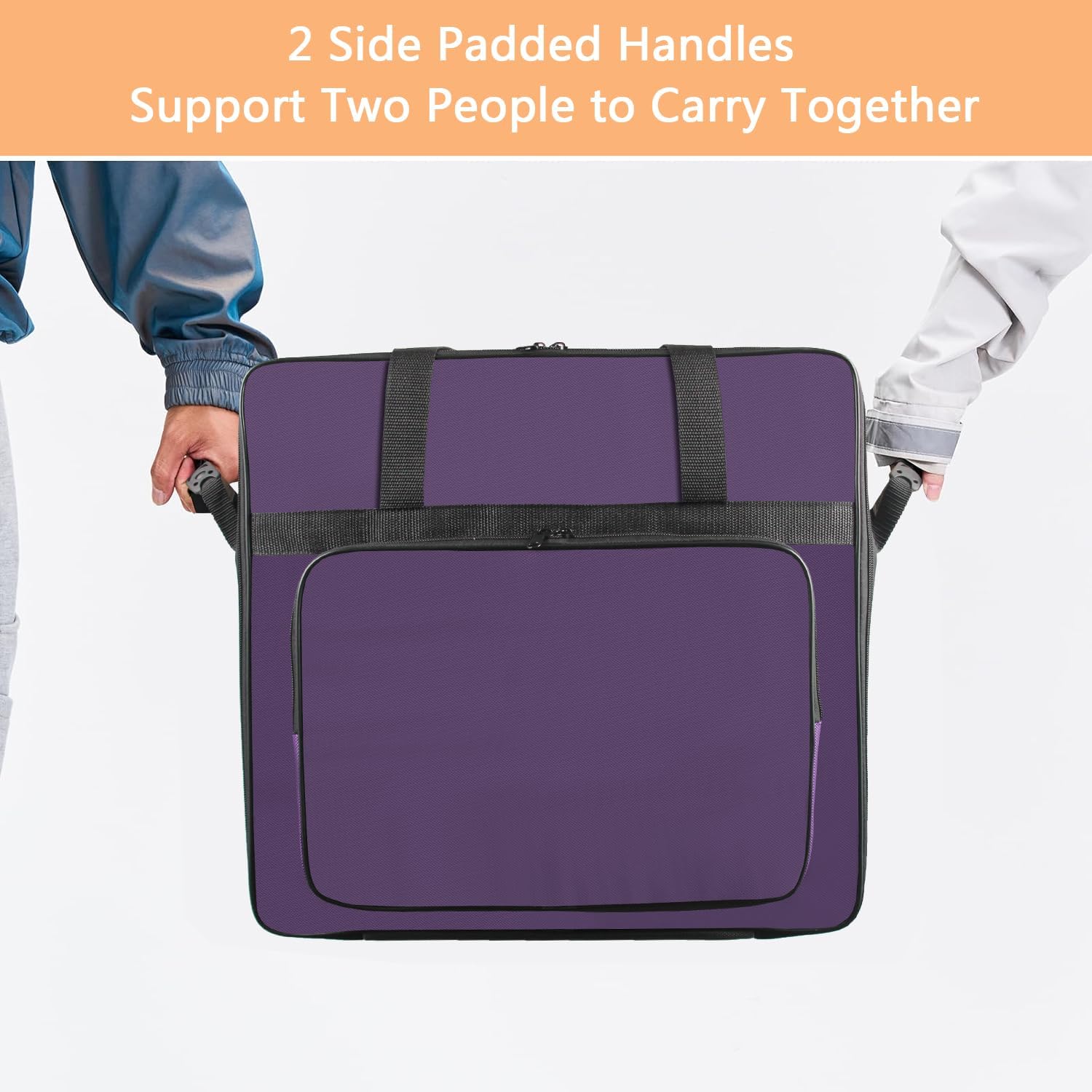 Carrying Bag for Ninja SLUSHi Slushie Machine, Portable Outdoor Frozen Drink Maker Travel Bag Case Front-Opening Design Slushie Machine Bag for Ninja SLUSHi Slushie Machine FS301 (Purple)