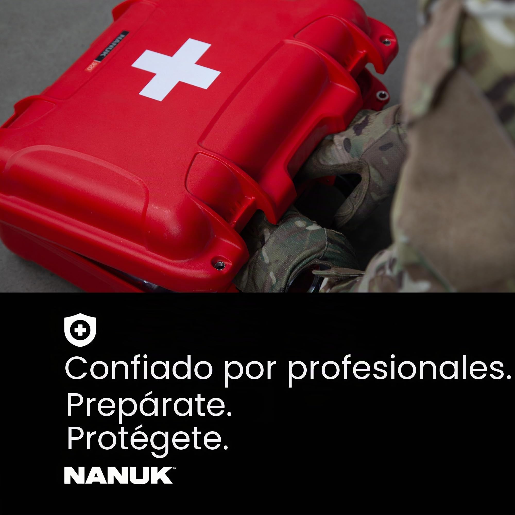 NANUK Maletín de primeros auxilios vacío: ideal para organizar un botiquín de primeros auxilios, con certificación IP67, resistente a los golpes y al polvo, y flotante (905)
