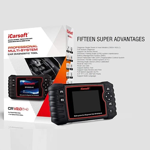 Miniatura 5 de iCarsoft Herramienta de diagnóstico de la exploración del CR V2.0 para los vehículos de varias marcas (10-19 opciones del vehículo)+restablecimiento