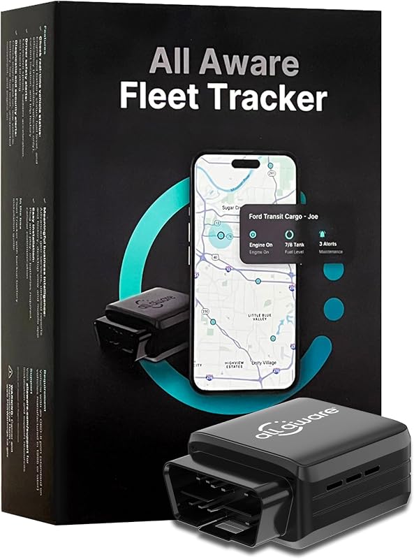 GPS Tracker for Vehicles, Low Monthly Fee, Cancel Anytime, 1 Pack | Instant Location, Live Driving Alerts, Trip and Fuel Reports for Fleets, Low Monthly Subscription