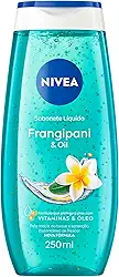 NIVEA Sabonete Líquido Frangipani & Oil 250ml - Fragrância da flor frangipani com pérolas de óleo, sensação de pele macia e hidratada