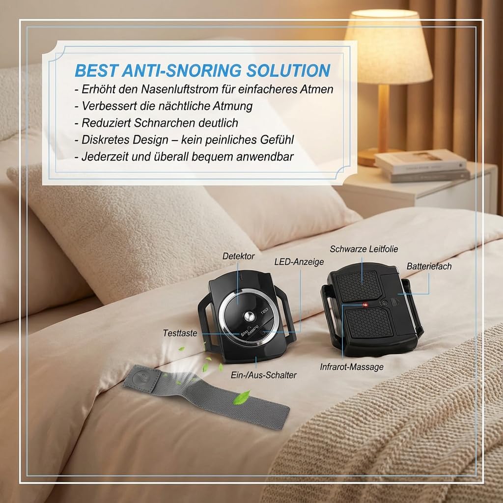 Guggys Sleep Connection Anti — Armband Mit Intelligenter Geräuscherkennung Für Ruhigen Schlaf