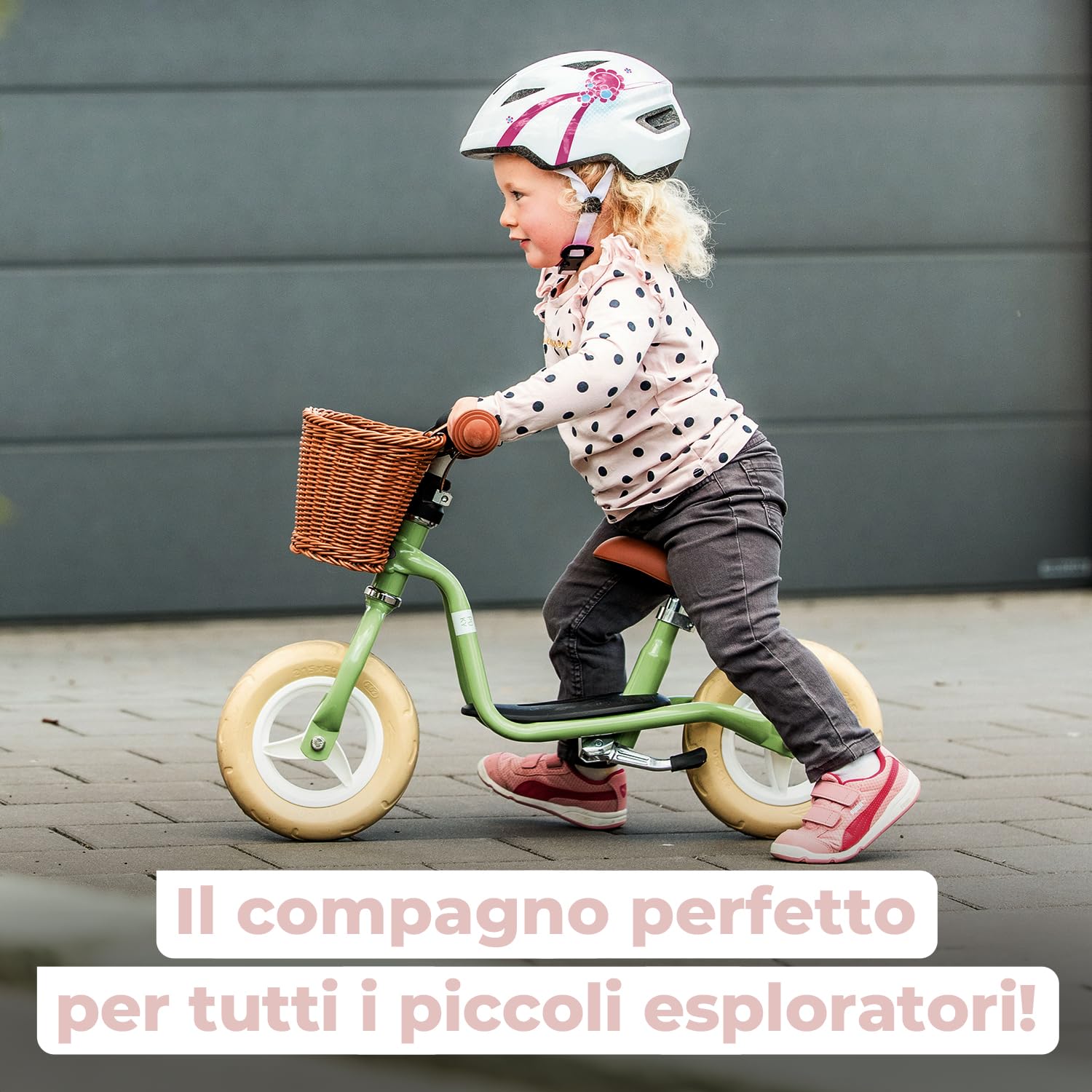 PUKY LR M CLASSIC | Bici senza pedali 2 anni | Bicicletta senza pedali | Balance Bike 2 anni | Bici senza pedale con cestino e manopole sicurezza | Manubrio e sella regolabili