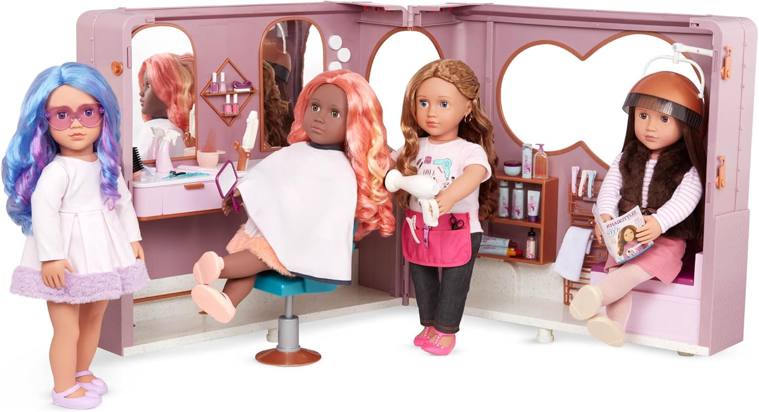 Our Generation – 18-Inch Fashion Doll – Lifelike Brown Eyes & Brunette Hair – Faux – Fur Vest Outfit – Pretend Play 3+ Years – Sienna
