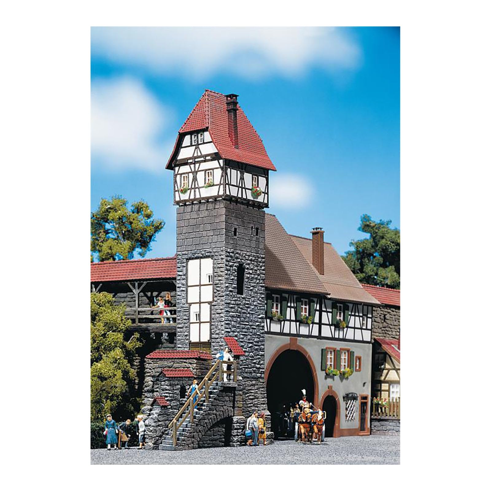 FALLER 130402 - Altstadt-Turmhaus, 18.6 x 5.2 x 27.8 cm, Braun, Grau