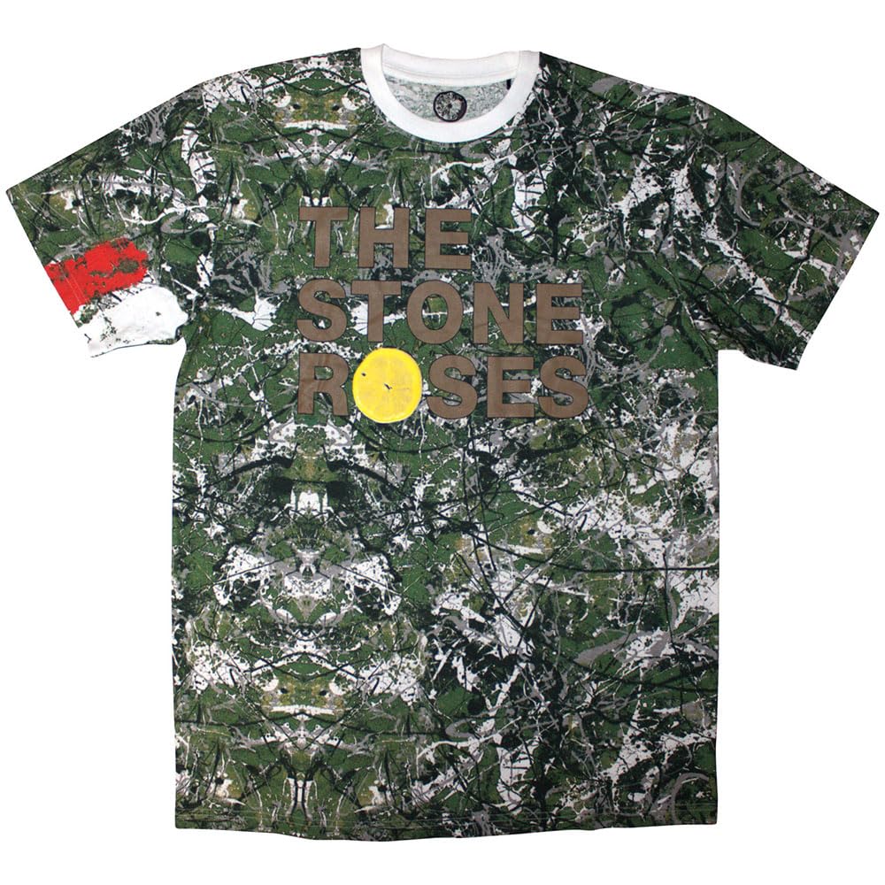 Rock Off officially licensed products The Stone Roses Album Cover Sublimation Print T Shirt S