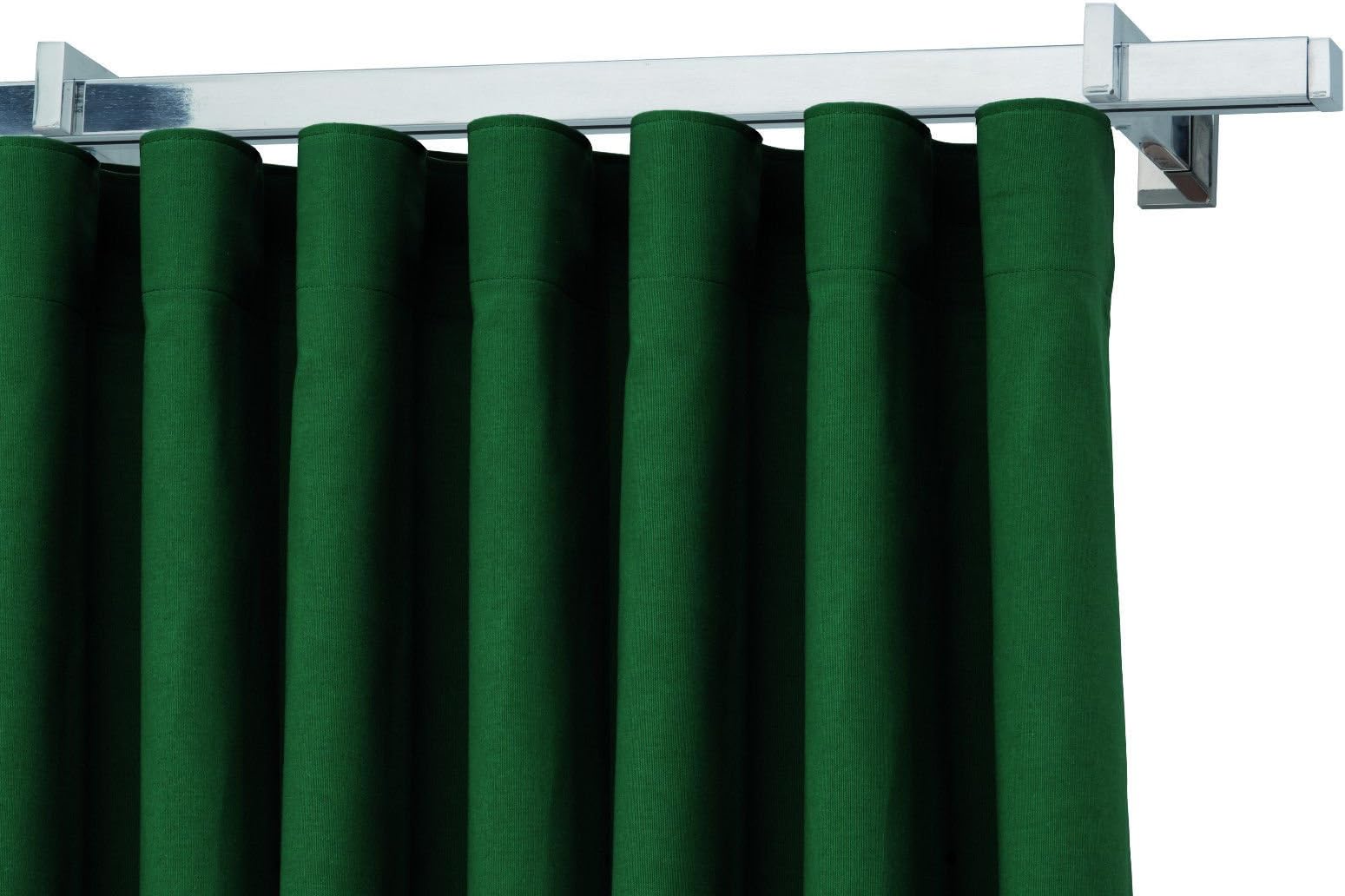 Polished Aluminium Curtain Track For Square or Satin Single Rope Ceiling Mount with System to Waves Constant l.240