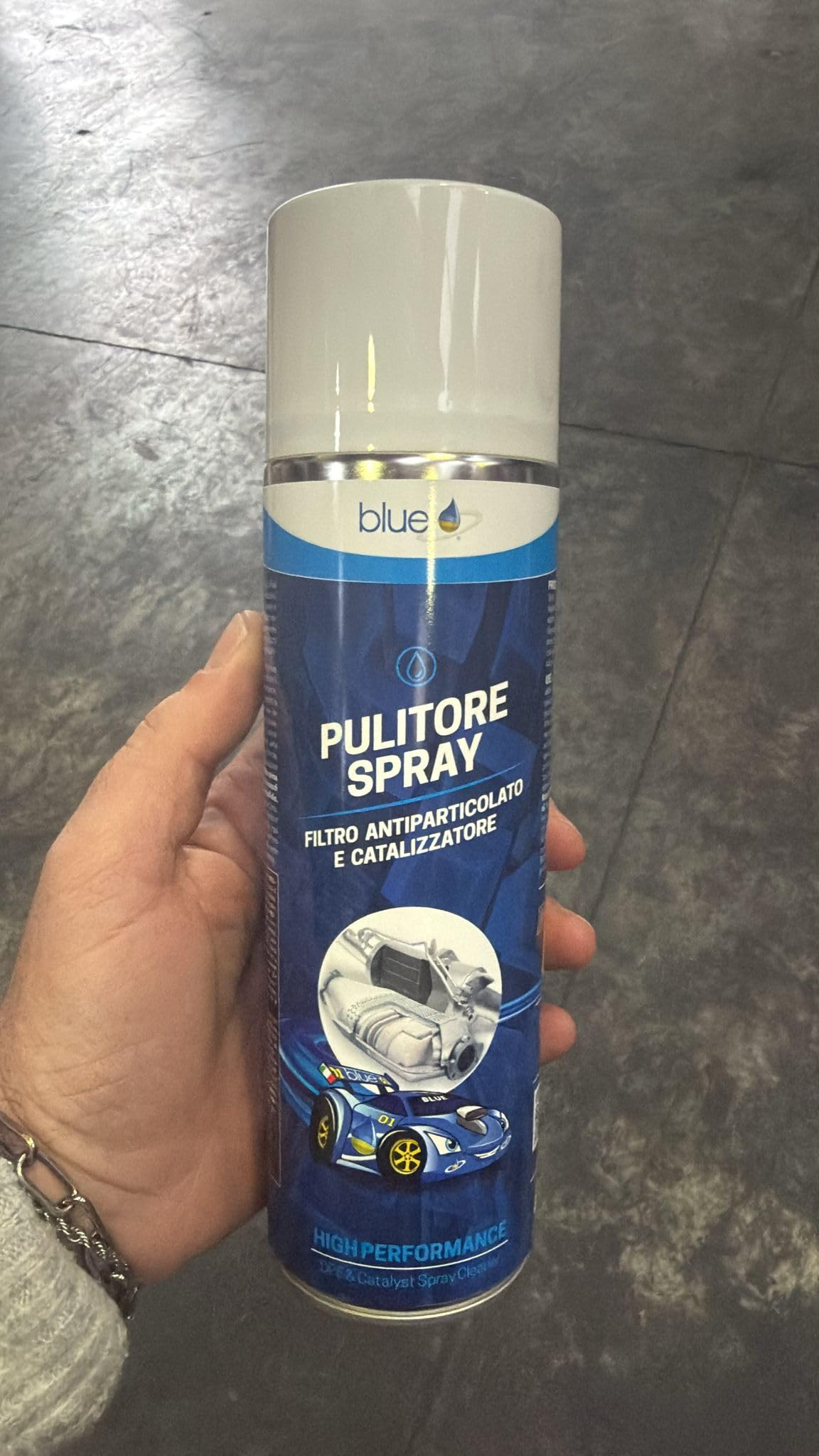 Blue Pulitore Spray per Filtro Antiparticolato e Catalizzatore auto DPF e FAP 400ml